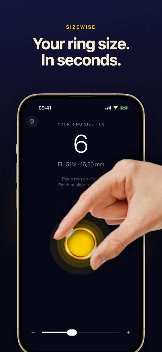 Sizewise: Ring Sizer & Finder screenshot 1 of 4